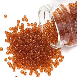 (RR133) Transparent Topaz Миюки круглые бусины рокайль, японский бисер, 8/0, (rr 133) прозрачный топаз, 8/0, 3 мм, отверстие : 1 мм, Около 19000~20500 шт / фунт