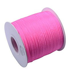 Pink Полиэстер органза лента, розовые, 1/8 дюйм (3 мм), 800 ярдов / рулон (731.52 м / рулон)