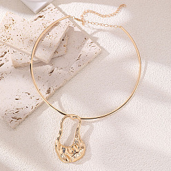 Золотой Женские колье-чокеры с подвесками из сплава для сумок, золотые, 11.34 дюйм (28.8 см)