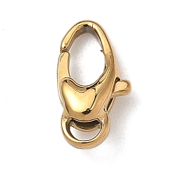 Золотой 304 нержавеющая сталь застежка когтя омара, ионное покрытие (ip), овальные, золотые, 10x5.5x3.5 мм, отверстие : 1x2 мм