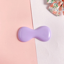 Средний Фиолетовый Непрозрачные кабошоны из смолы, бантом, средне фиолетовый, 58x28 мм