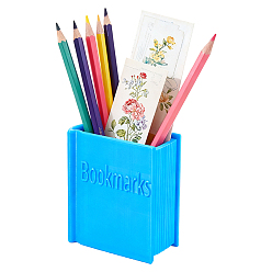 Королевский синий Пластиковый держатель для закладок в форме книги, королевский синий, 80x44x84.5 мм, внутренний диаметр: 69x17.5~34 мм