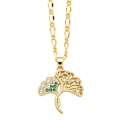 Feuille Collier avec pendentif, feuille, 17.72 pouce (45 cm), pendentif: 28x21 mm