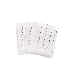 Белый Двухсторонний кран, с двойной липкой спинкой, анти занос, плоско-круглые, белые, 12 мм