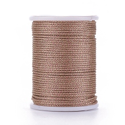 Цвет Древесины Полиэфирная металлизированная нить, деревесиные, 1 мм, о 7 ярдов / крен