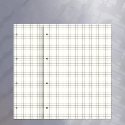 Белый Сменные внутренние страницы для блокнота из бумаги и полипропилена, аксессуары для переплета, белые, 290x215x0.1 мм, отверстие : 5 мм, 120 шт / комплект