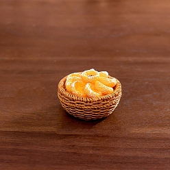 Золотистый Миниатюрные украшения из смолы, аксессуары для домашнего кукольного домика с микро-ландшафтом, притворяясь опорными украшениями, хурма, золотые, 29x19 мм