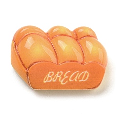 Rectangle Кабошоны из непрозрачной смолы, имитация еды, декодирование, седло коричневый, прямоугольные, 19x28.5x18.5 мм