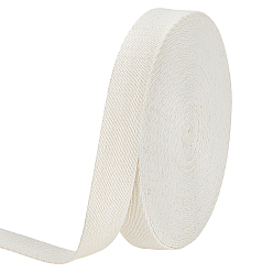 Beige Cinta de grosgrain de algodón y lino, raya, para accesorios de ropa, decoración de regalo, crema, 1 pulgada (25 mm), aproximadamente 16.40 yardas (15 m) / juego