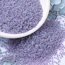 (RR525) Purple Ceylon Миюки круглые бусины рокайль, японский бисер, 11/0, (rr 525) фиолетовый цейлон, 2x1.3 мм, отверстия : 0.8 mm, около 50000 шт / фунт