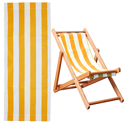 Оранжевый Стул с узором в полоску ткань оксфорд, запасные части ткани пляжного кресла, оранжевые, 1150x435x1~2.5 мм