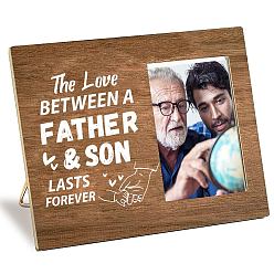 Слово Подставки для деревянных фоторамок ко Дню отца, украшение рабочего стола в домашней комнате, слово, 200x250x7 мм