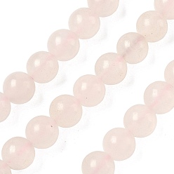 Кальцит Бусы из натурального розового мангано-кальцита, круглые, 8 мм, отверстие : 1 мм, около 48 шт / нитка, 15.55 дюйм (39.5 см)