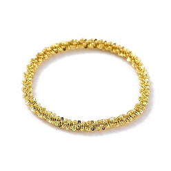 Настоящее золото 18K Ионное покрытие (ip) 304 звенья цепи из нержавеющей стали, кольца на пальцах, реальный 18 k позолоченный, размер США 7 1/4 (17.5 мм)