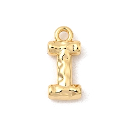 Letter I Латунь прелести, без никеля , реальный 18 k позолоченный, Буква "i", 12x5.5x2.5 мм, отверстие : 1.4 мм