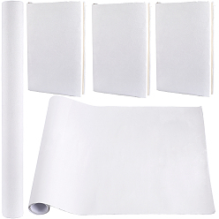 Белый 1.1m самоклеящиеся обложки для книг из искусственной замши, обертки для ноутбука, белые, 420x0.8 мм