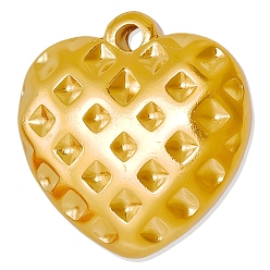 Золотой 304 подвески из горного хрусталя из нержавеющей стали, сердце, золотые, пригодный для стразов 1 мм, 16x15 мм