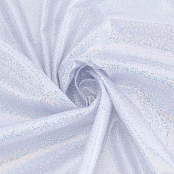 Серебро Лазерная полиэфирная ткань, для аксессуаров одежды, серебряные, 1000x1620x0.2 мм