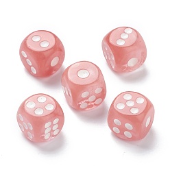 Стеклянный Камень Арбуза Арбуз каменные кабошоны, игральная кость, 15x15x15 мм