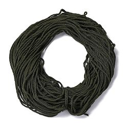 Коричневый Полиэфирного корда, витой шнур, кофе, 5 мм, Около 97~100 м / пачка