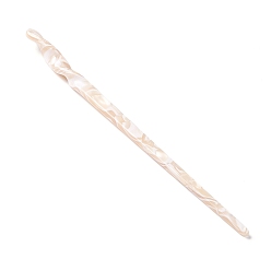 Фора Палочки для волос из ацетата целлюлозы (смола), форма поворотного стержня, оранжевые, 177x10x9.5 мм