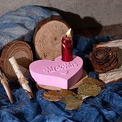 Белый Силиконовые формы для свечей на день святого валентина, для изготовления свечей для ароматерапии, сердце, белые, 96x106x21 мм, внутренний диаметр: 21 мм