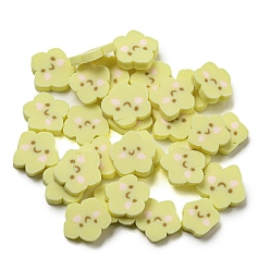 Светло-хаки Бусины из полимерной глины , без отверстия , звезда, светлый хаки, 9.5x10.5x2 мм, Около 2173 шт / 500 г