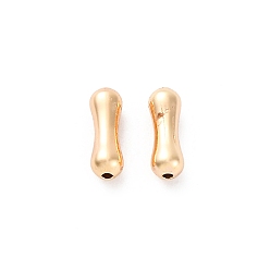 Настоящее золото 18K Латунные бусины, без кадмия, без никеля и без свинца, колонка, реальный 18 k позолоченный, 7x2.5 мм, отверстие : 0.7 мм