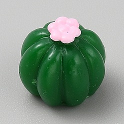 Темно-Зеленый Кактусовые миниатюрные украшения, аксессуары для домашнего кукольного домика с микро-ландшафтом, притворяясь опорными украшениями, 12.5x11.5 мм