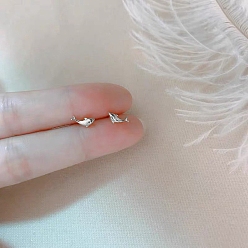 Dolphin Сплав серьги для женщин, с 925 стерлинговым серебром, дельфин, 14.5 мм