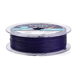 Темно-синий  Шифер 7-прядная круглая стальная проволока с нейлоновым покрытием, бисерная проволока для ожерелий браслетов, импорт из японии, темный сланец синий, 0.4 мм, около 328.08 футов (100 м) / рулон