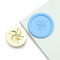 Fan Круглые латунные головки штампа, золотые, вентилятор, 25 мм