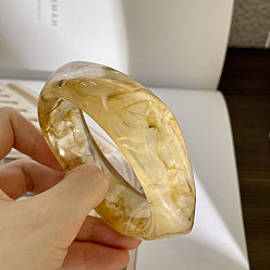 Светло-хаки Акриловые браслеты для женщин, светлый хаки, внутренний диаметр: 2-1/2 дюйм (6.4 см)