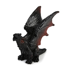 Bat Украшения дисплея смолы хэллоуина, для украшения рабочего стола домашнего офиса, летучая мышь, 24.5x56x47.5 мм