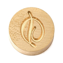 Letter D Золотистые латунные штампы с буквами, с черными деревянными ручками, для самодельных восковых печатей, Буква D, 79.5x12x12 мм