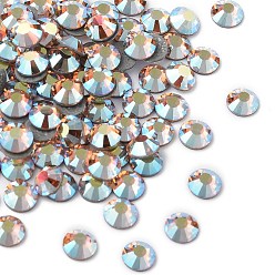 90300 200 Light Peach AB Камни preciosa® crystal hotfix с плоской основой, чешский хрусталь, круглый(438 11 612 шатон роза вива 12 ®), 90300 200 светло-персиковый ab, ss 8 (2.3~2.5 мм)