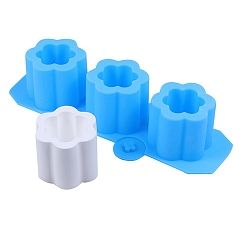 Синий Силиконовая форма для ароматерапевтической свечи, пищевой силикон, ароматерапевтический гипсовый диффузор своими руками, каменный горшок-чашка, звезда, синие, 280x93 мм