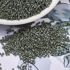 (DB1566) Непрозрачный Блеск Авокадо Бусины miyuki delica, цилиндр, японский бисер, 11/0, (дб 1566) непрозрачный блеск авокадо, 1.3x1.6 мм, Отверстие: 0.8 мм, о 2000 шт / бутылка, 10 г / бутылка