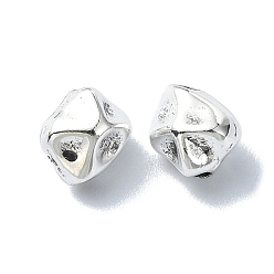 Античное Серебро Сплавочные овальные бусины тибетского стиля , многоугольник, самородки, античное серебро, 7x6.5x5.5 мм, отверстие : 1.4 мм, Около 559 шт / 500 г