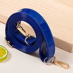 Средно-синий Ручки сумки из искусственной кожи, с металлическими застежками, светло-синий, 140x2.4 см