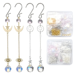 (52) Непрозрачная лаванда Наборы для изготовления стеклянных ловцов солнца своими руками, разноцветные