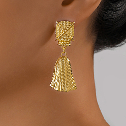 Колокол 304 из нержавеющей стали болтаться серьги, золотые, колокол, 53x21 мм