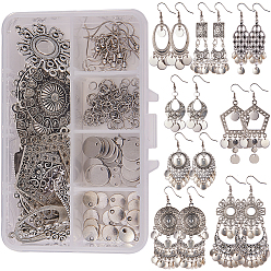 Mixed Color DIY Earring Making, with 304 Stainless Steel and Alloy Links, Brass Earring Hooks, Mixed Color, Containers: 11x7x3cm