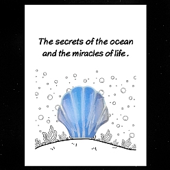 Опал Резные фигурки в форме ракушки из опалитового орнамента, для домашнего украшения рабочего стола, Подарочная карта своими руками с вдохновением, оболочкой: 30 mm