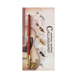 Шоколадный Деревянная профессиональная ручка для манги, ручка для каллиграфии, мультфильм комикс рисунок живопись ручка, цвет шоколада, 21 см