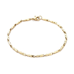 Золотой Ионное покрытие (ip) унисекс 304 браслеты-цепочки из нержавеющей стали, с карабин-лобстерами , золотые, 8-1/4 дюйм (21 см), 2 мм