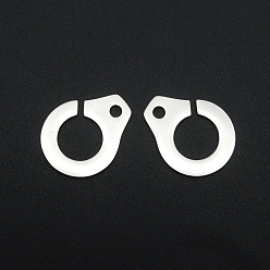 Stainless Steel Color 201 Stainless Steel Links Connectors, Laser Cut, Handcuffs, Stainless Steel Color, 19x15x1mm, Hole: 2mm