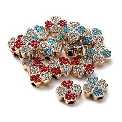 (52) Непрозрачная лаванда Акриловые стразы бусины, Четыре листа клевера, разноцветные, 17x18x7.5 мм, отверстие : 4 мм