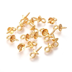 Настоящее золото 18K 201 подвески из нержавеющей стали, для полузасушливых бусин, реальный 18 k позолоченный, 10x5 мм, отверстие : 2 мм, контактный: 1.2 mm