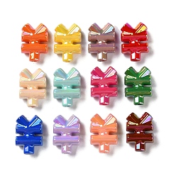 Mixed Color UV Plating Acrylic Beads, RMB, Mixed Color, 21.5x15x9mm, Hole: 3mm